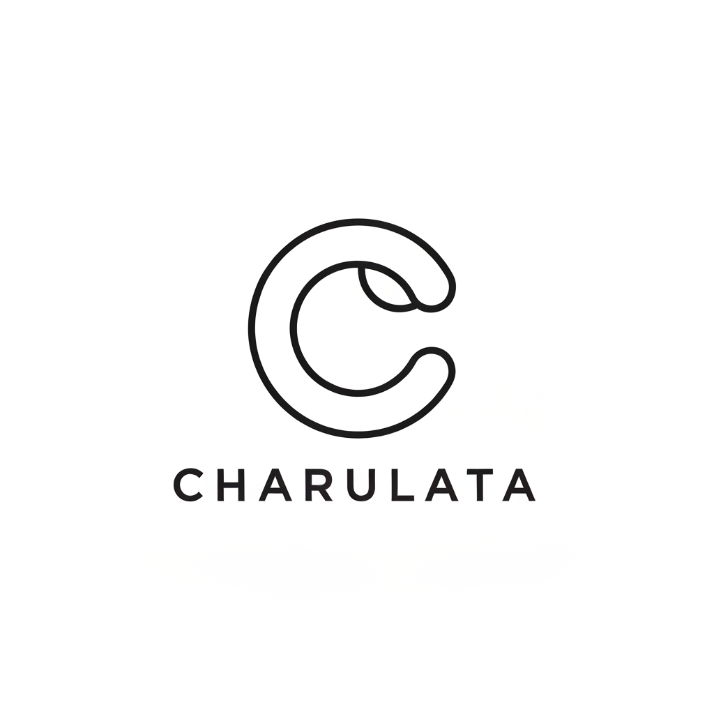AI Design for Design a timeless minimalist monogram logo for "Charulata".

The icon should be created only from the letter "C", using elegant circular geometry, precise negative space, and subtle organic movement. It should symbolize sustainability through form rather than illustration.

The logo should feel as simple and iconic as global technology and luxury brands, emphasizing purity, balance, precision, and sophistication.

Flat vector, geometric construction, premium corporate identity, scalable icon, app-ready, favicon-ready, single-color compatible, white background.