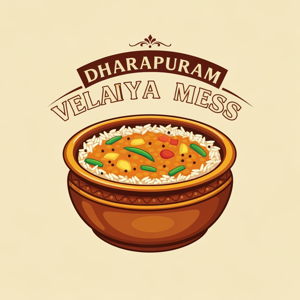 AI Design for DHARAPURAM VELAYYA MESS
NEED LOGO THIS IS RESTAURANT