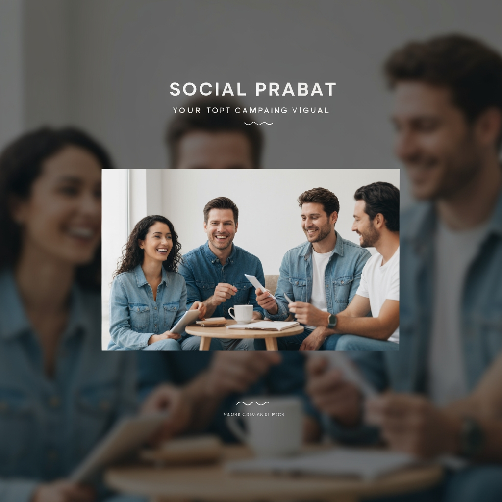 AI Design for Social campaign preview concept for Campaign concepts for a client pitch. Portrait campaign visual that feels ready for client approval, clear focal image, cohesive art direction, clean space for copy to be added later, no generated text.