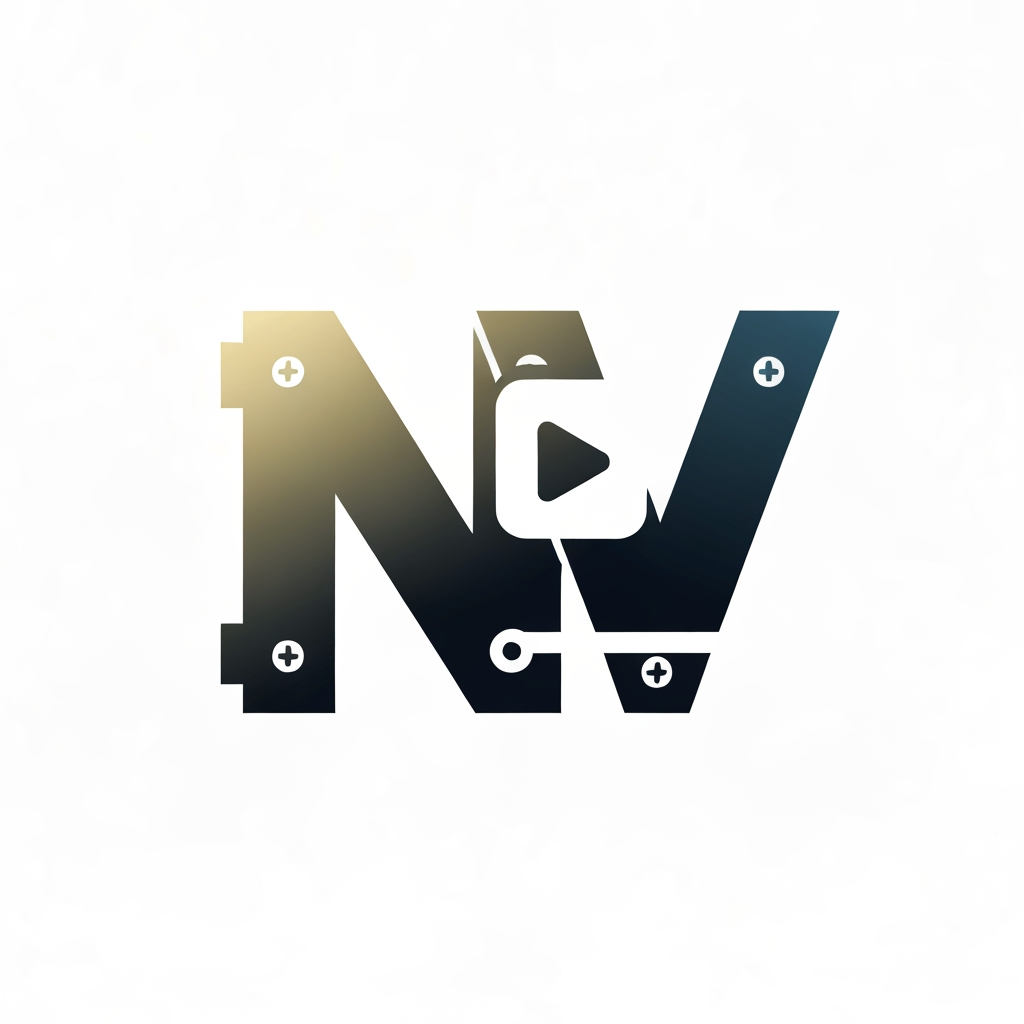 AI Design for The "Vault" Look: Bold, geometric N and V that interlock or form a shape resembling a heavy-duty vault door or a metallic lock mechanism.
The "News" Look: A sleek, modern sans-serif font where the N and V connect, perhaps with a subtle "play" button or "broadcast" signal line integrated into the letters.
The Minimalist: Clean, sharp lines with high contrast—think black and gold or deep blue and white—for a professional, trustworthy news aesthetic.