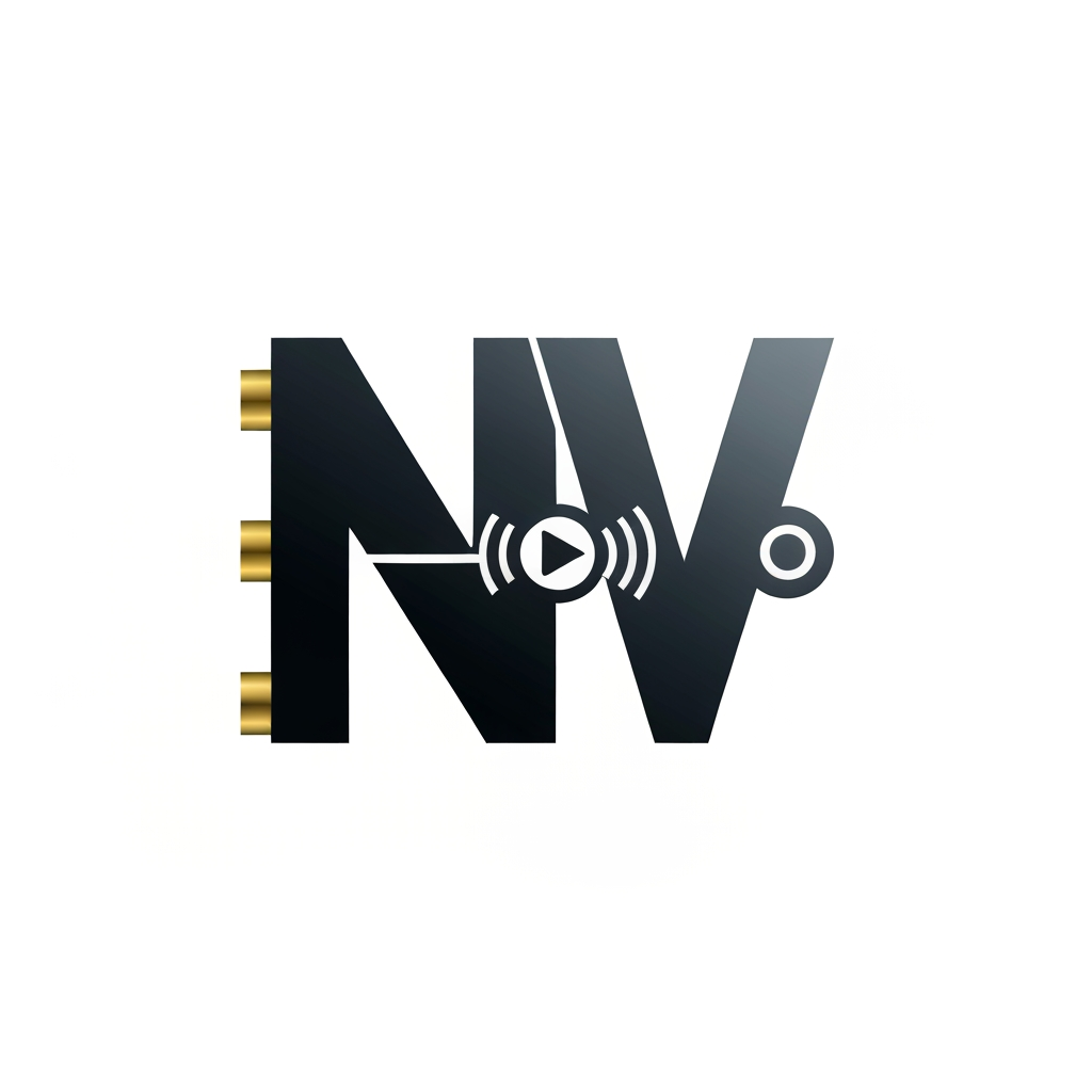 AI Design for The "Vault" Look: Bold, geometric N and V that interlock or form a shape resembling a heavy-duty vault door or a metallic lock mechanism.
The "News" Look: A sleek, modern sans-serif font where the N and V connect, perhaps with a subtle "play" button or "broadcast" signal line integrated into the letters.
The Minimalist: Clean, sharp lines with high contrast—think black and gold or deep blue and white—for a professional, trustworthy news aesthetic.