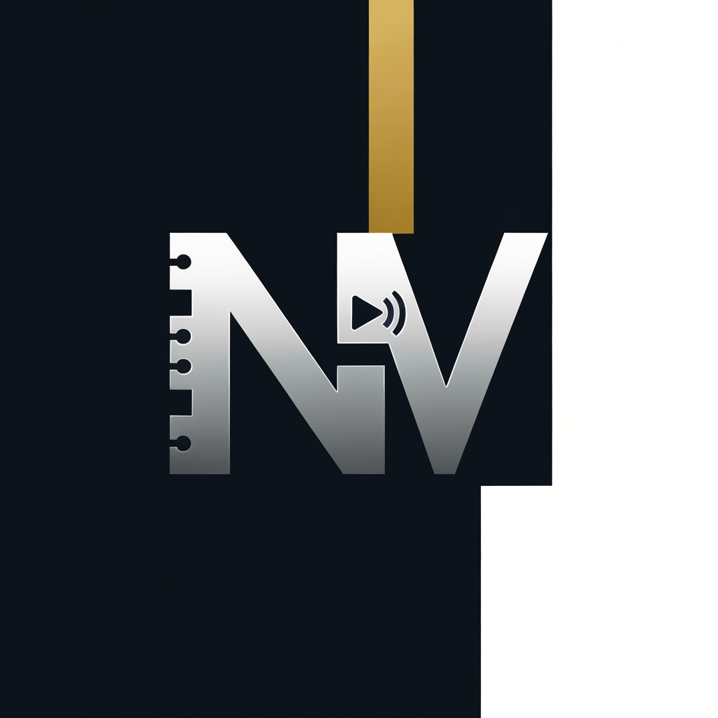 AI Design for The "Vault" Look: Bold, geometric N and V that interlock or form a shape resembling a heavy-duty vault door or a metallic lock mechanism.
The "News" Look: A sleek, modern sans-serif font where the N and V connect, perhaps with a subtle "play" button or "broadcast" signal line integrated into the letters.
The Minimalist: Clean, sharp lines with high contrast—think black and gold or deep blue and white—for a professional, trustworthy news aesthetic.