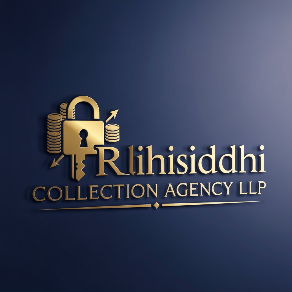 AI Design for make a attatice and beactful logg with the name of Ridhisiddhi Collection Agency LLP