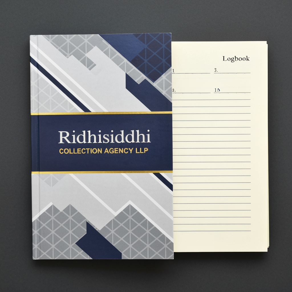 AI Design for make a attatice and beactful logg with the name of Ridhisiddhi Collection Agency LLP