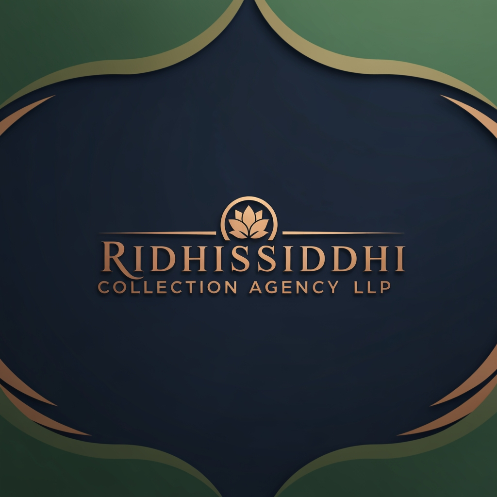 AI Design for make a attatice and beactful logg with the name of Ridhisiddhi Collection Agency LLP