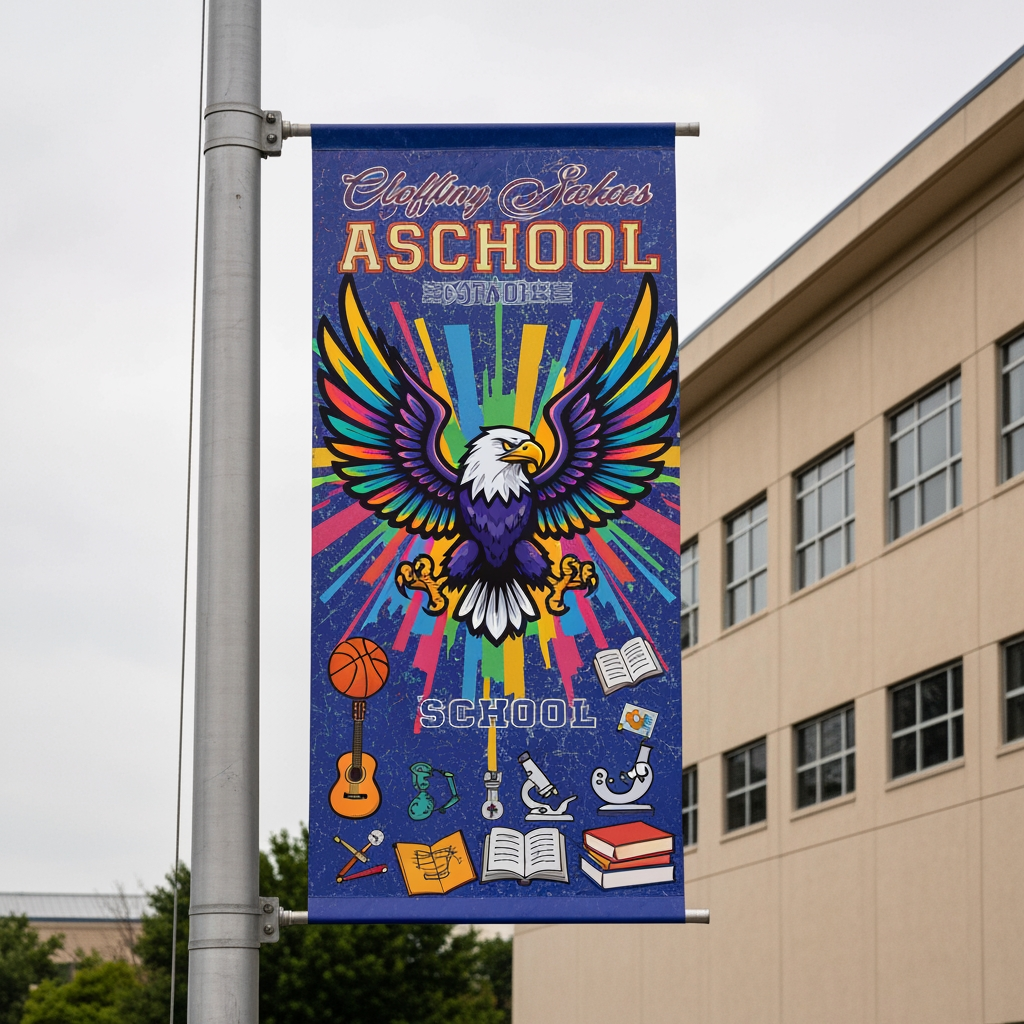 AI Design for create a banner of a school