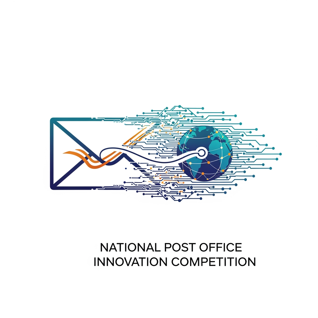 AI Design for Create an award-winning futuristic logo for a national Post Office innovation competition.
Concept: "The Evolution of Communication – From Traditional Letters to Digital Connectivity".
Design a unique minimal emblem where a traditional postal envelope smoothly transforms into a futuristic digital network symbol. Integrate a subtle Indian identity through abstract elements without using common symbols.
The logo should represent:
Trust, Connection, Speed, Technology, Heritage, and Future.
Create a powerful visual story:
- A flowing communication path connecting past, present, and future.
- Hidden symbolism of a letter, globe, digital circuit, and human connection.
-