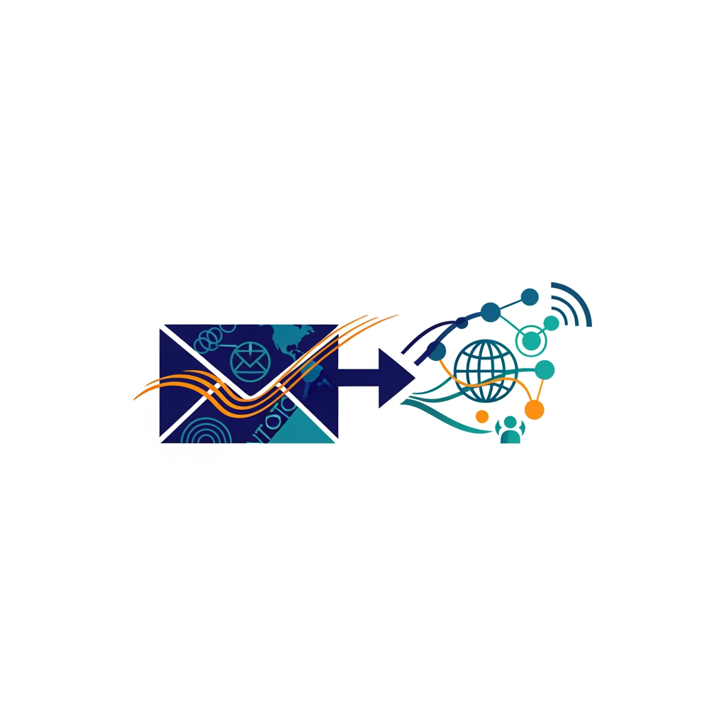 AI Design for Create an award-winning futuristic logo for a national Post Office innovation competition.
Concept: "The Evolution of Communication – From Traditional Letters to Digital Connectivity".
Design a unique minimal emblem where a traditional postal envelope smoothly transforms into a futuristic digital network symbol. Integrate a subtle Indian identity through abstract elements without using common symbols.
The logo should represent:
Trust, Connection, Speed, Technology, Heritage, and Future.
Create a powerful visual story:
- A flowing communication path connecting past, present, and future.
- Hidden symbolism of a letter, globe, digital circuit, and human connection.
-