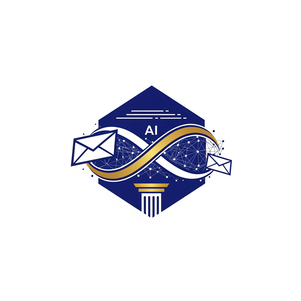 AI Design for Create a futuristic, world-class logo for a modern Post Office brand. The logo should represent trust, connection, speed, technology, and human emotions. Design a unique symbol combining a traditional postal identity with futuristic innovation.
Concept: A mysterious elegant emblem where a flying envelope transforms into a digital communication wave, creating a subtle infinity shape that represents unlimited connection between people. Integrate a minimal postal pillar, route lines, and a hidden AI-inspired network pattern inside the symbol.
Style: Luxury corporate branding, Apple-level simplicity, NASA-level precision, global technology company identity. Clean geometric shapes, perfect symmetry, memorable at first glance.
Avoid common postal icons like ordinary envelopes, stamps, or mailboxes. Create something completely fresh and iconic.
Colors: Deep royal blue + metallic gold + futuristic white accents. Premium government + technology feeling.
Logo must look amazing on:
Post office buildings
Mobile applications
Official documents
Delivery vehicles
Uniform badges
Digital platforms
Design requirements:
Minimal but powerful
Recognizable even in black and white
Professional vector logo
No text inside the symbol
No gradients overload
Sharp, modern, timeless design
Award-winning international logo design quality
."Think like a legendary brand designer creating a logo that could become the symbol of communication for the next 100 years. Do not follow existing postal logos. Invent a new visual language."