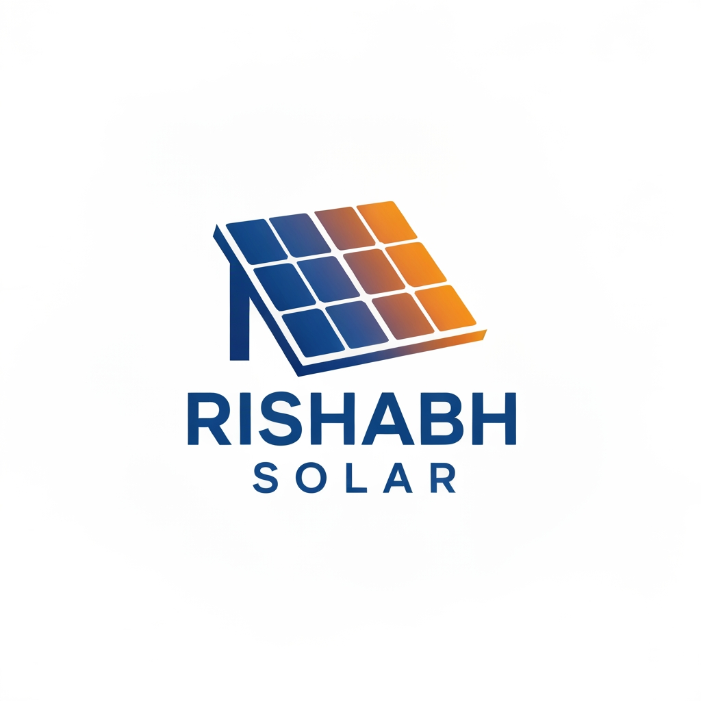 AI Design for rishabh solar ka logo banao