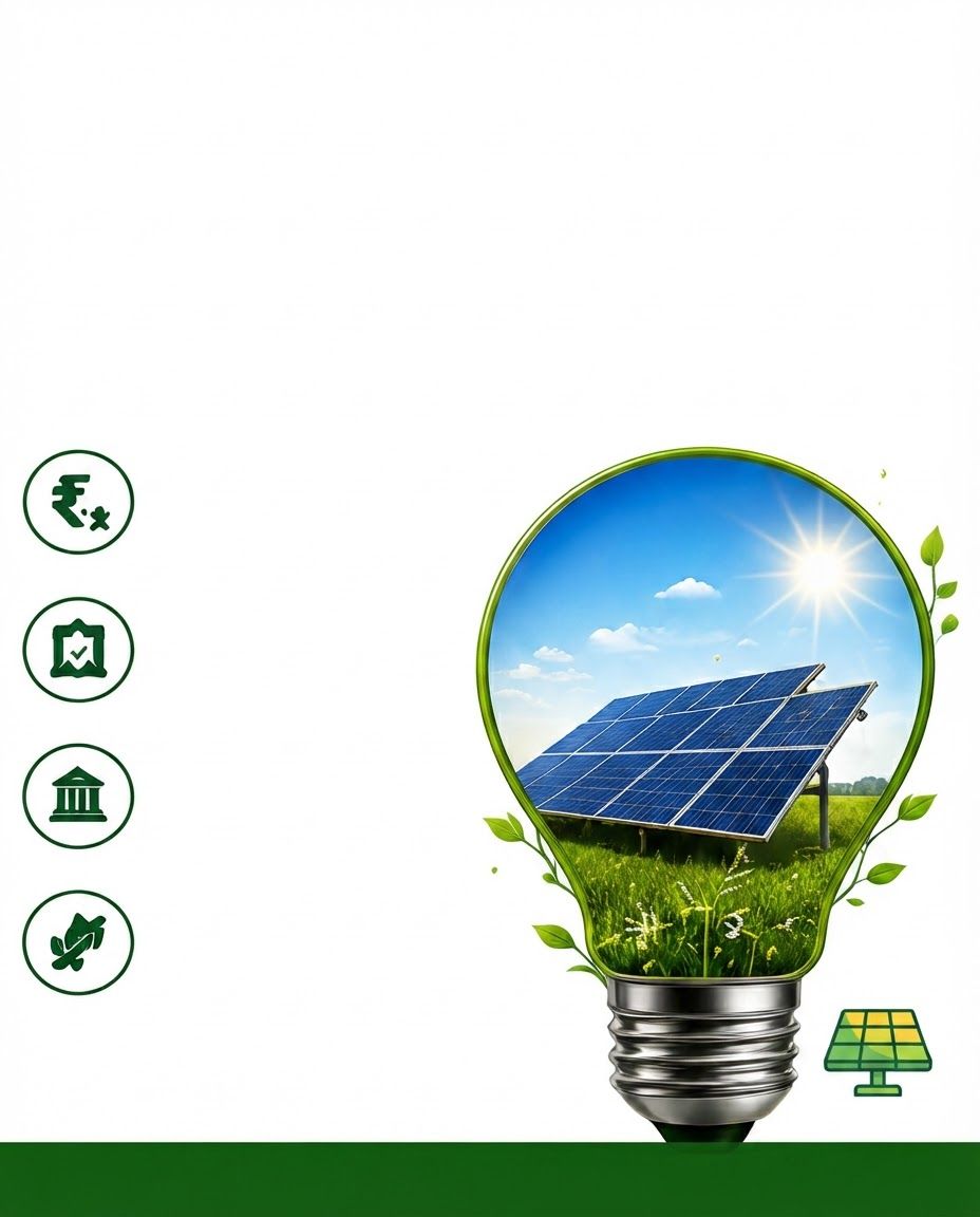 AI Design for Paid ad visual for brand. Performance-focused portrait composition, clear product or benefit cue, bold contrast, uncluttered background, open area for offer copy to be added later, no readable text.
Incorporate the attached brand element reference image (Reference A: brand element "Solar Energy Campaign Asset") into the composition where natural — preserve the depicted brand element's appearance.