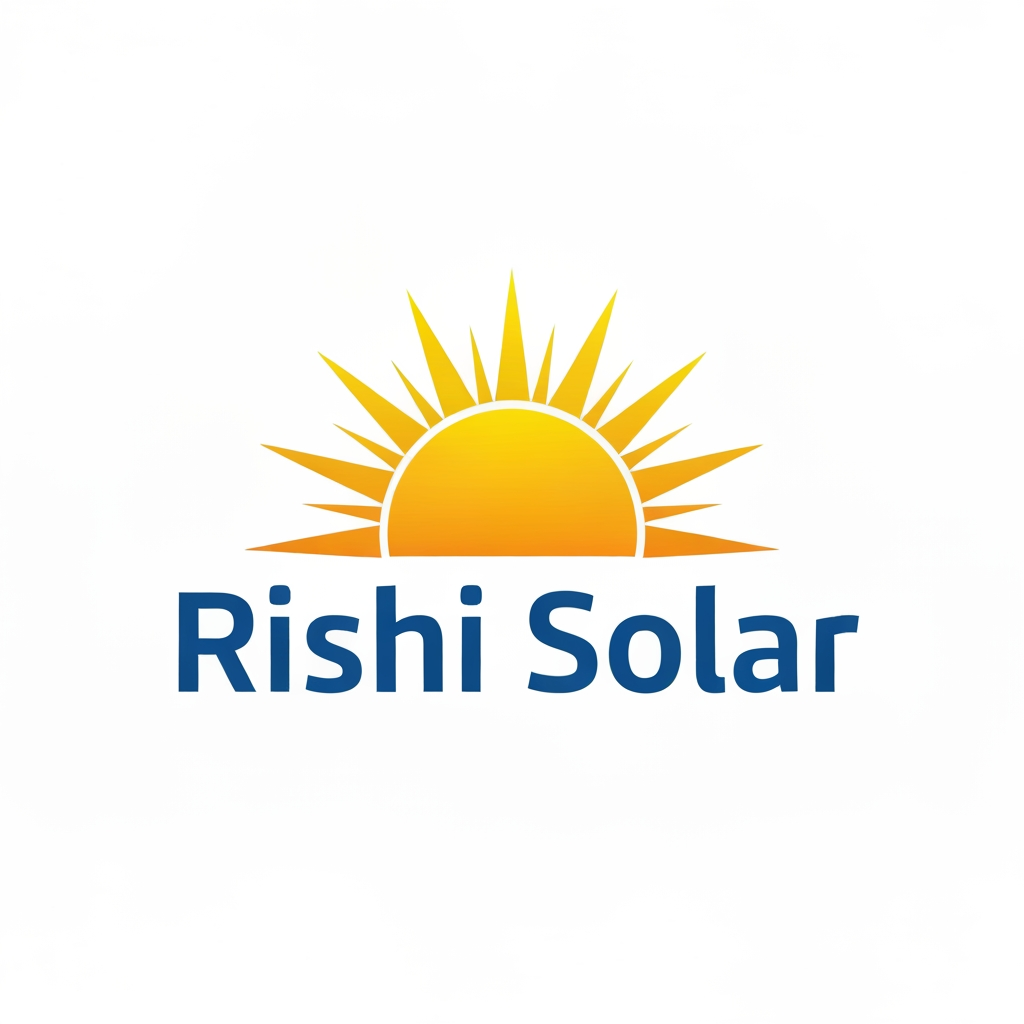 AI Design for rishabh solar ka logo banao