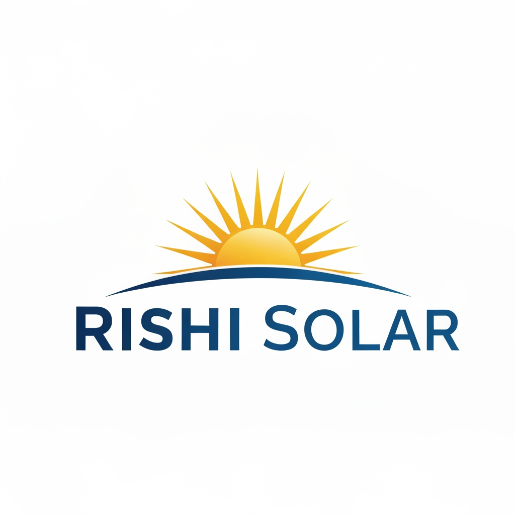AI Design for rishabh solar ka logo banao