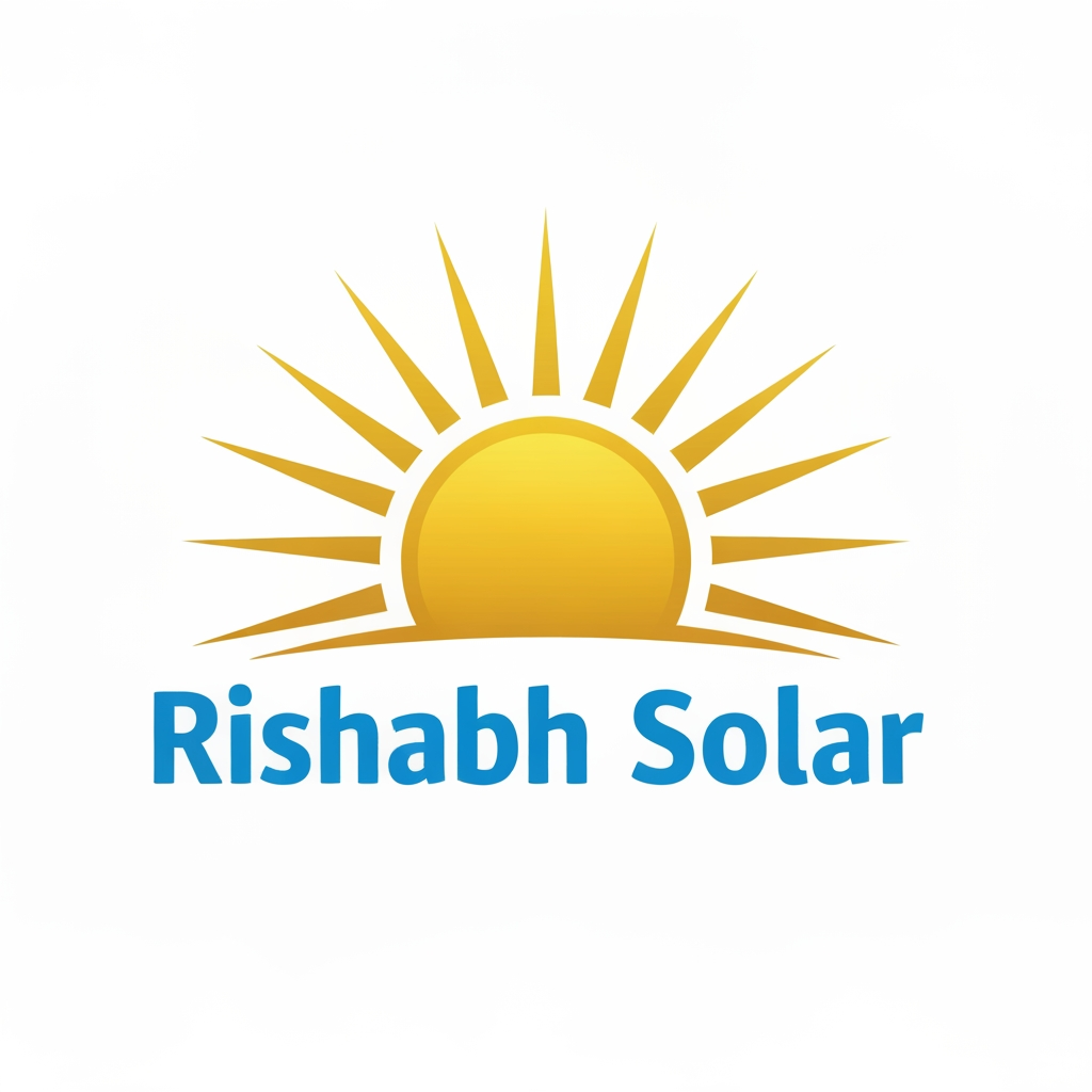 AI Design for rishabh solar ka logo banao