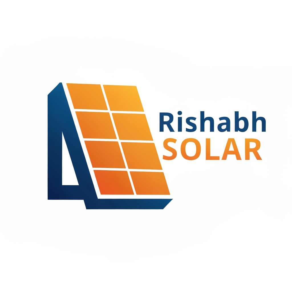 AI Design for rishabh solar ka logo banao