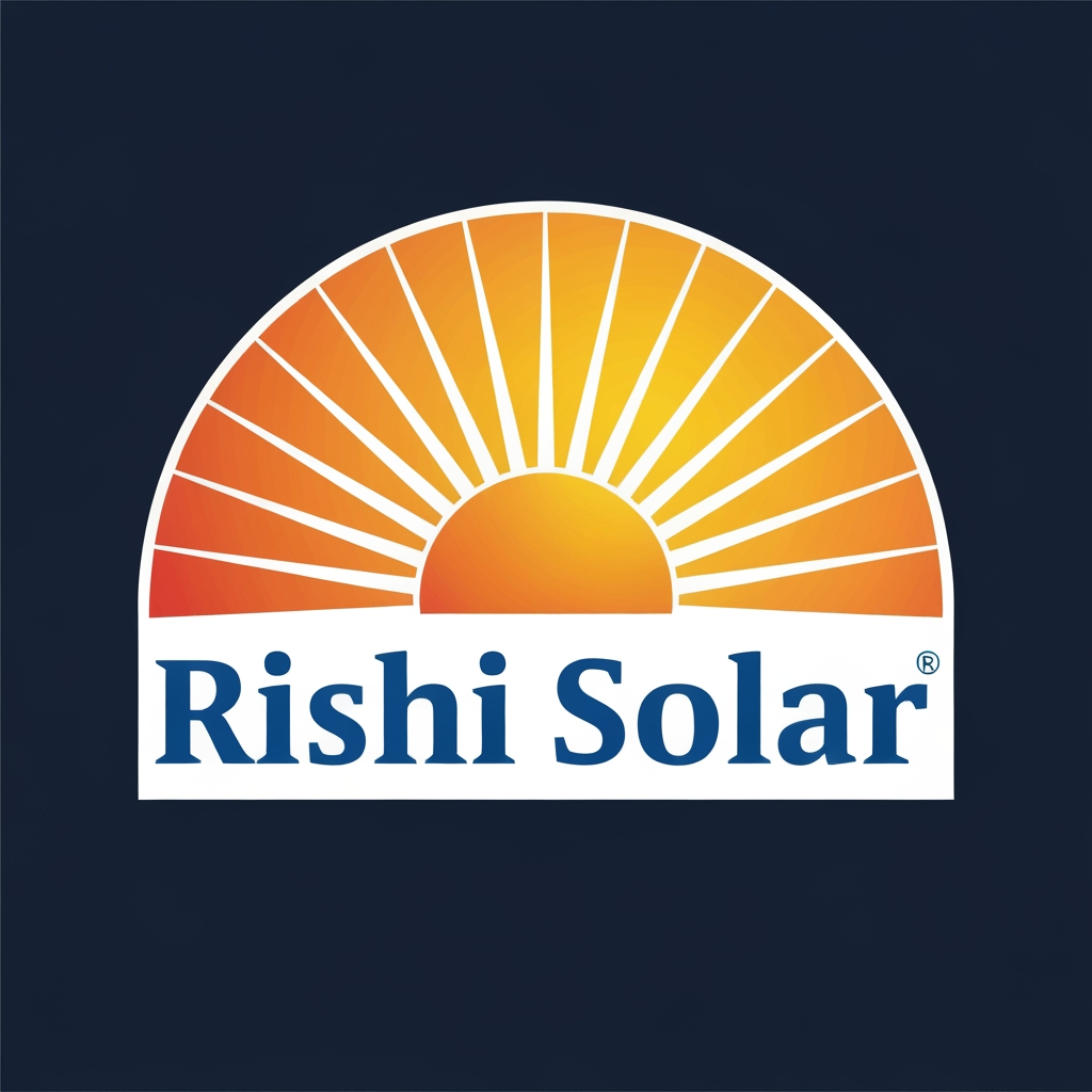 AI Design for rishabh solar ka logo banao