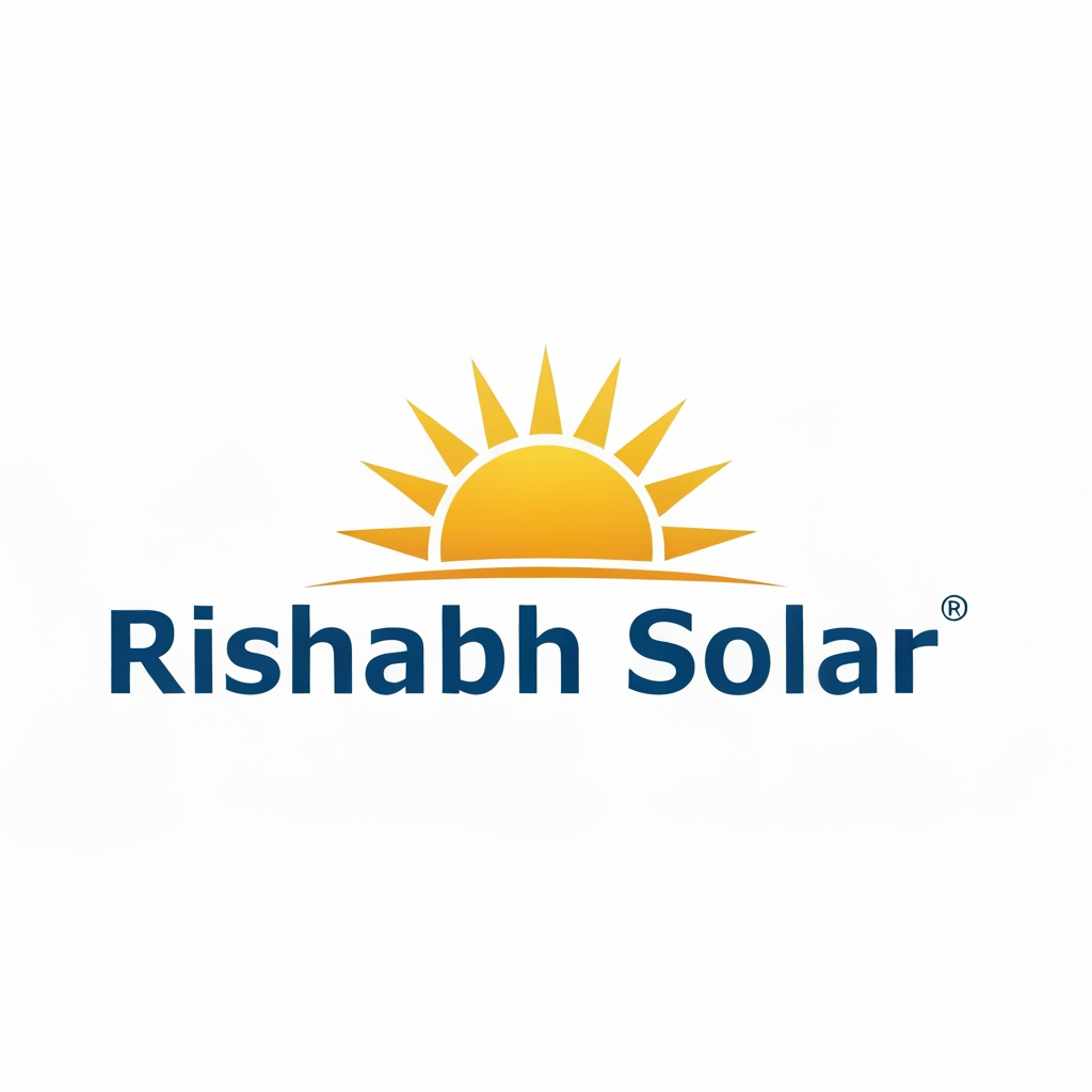 AI Design for rishabh solar ka logo banao