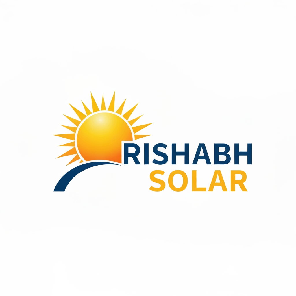 AI Design for rishabh solar ka logo banao