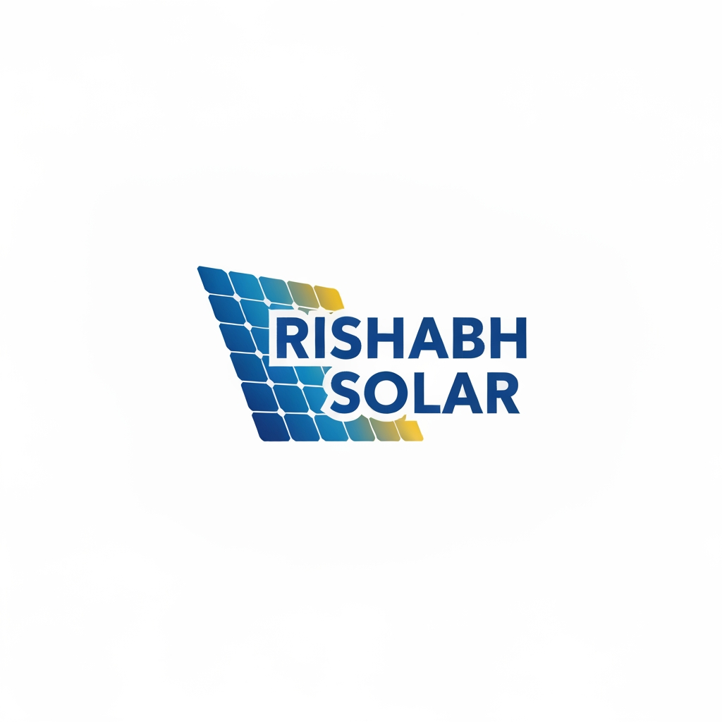 AI Design for rishabh solar ka logo banao