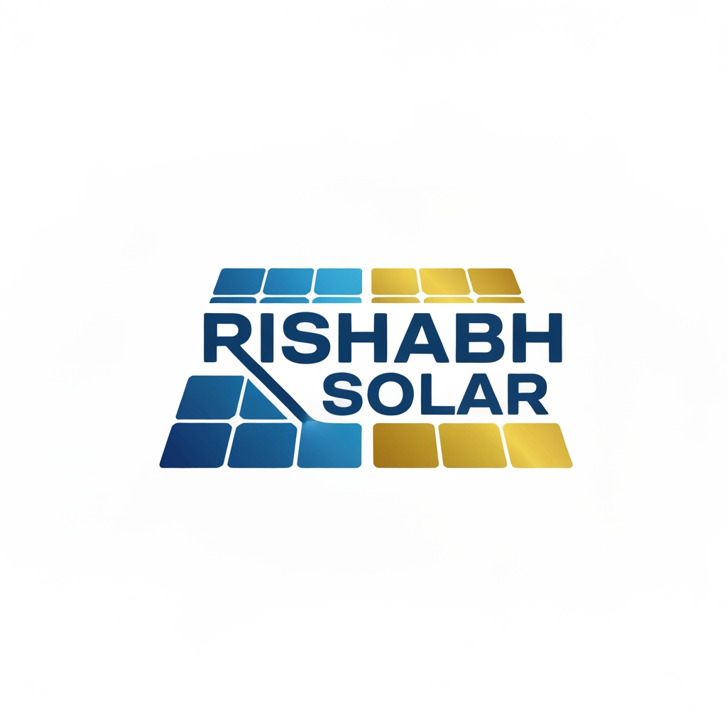 AI Design for rishabh solar ka logo banao