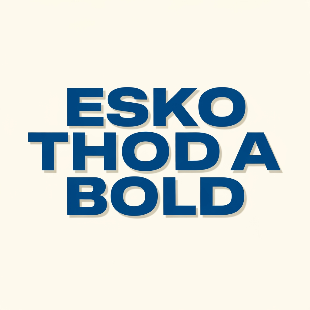 AI Design for ESKO THODA BOLD