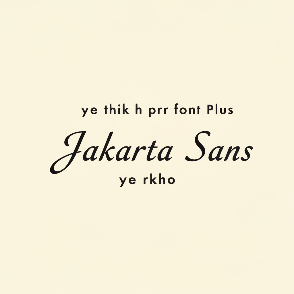 AI Design for ye thik h pr font Plus Jakarta Sans
ye rkho