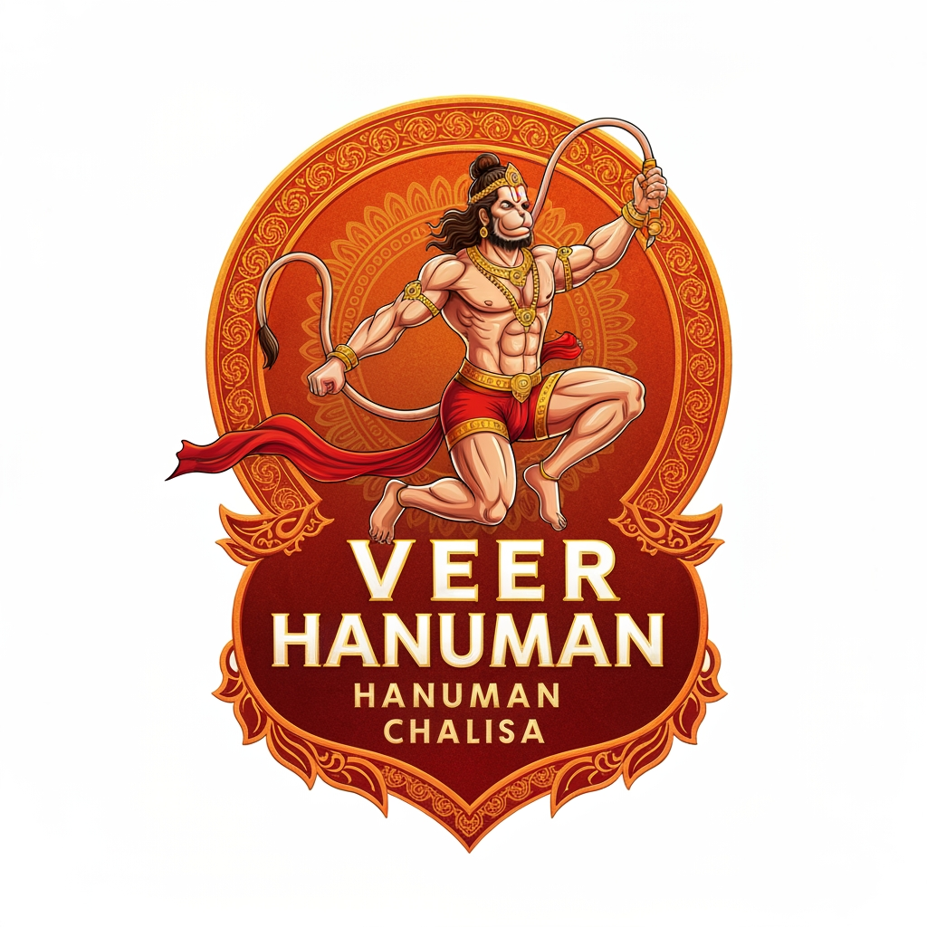 AI Design for VEER HANUMAN SERIAL page ka mujhe uske lie uniqe sa logo chahie bana skte ho kya