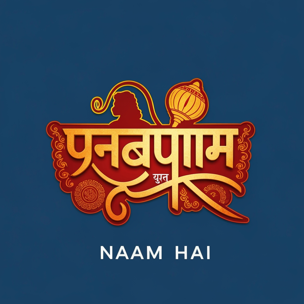 AI Design for VEER HANUMAN SERIAL NAAM HAI page ka mujhe uske lie uniqe sa logo chahie bana skte ho kya