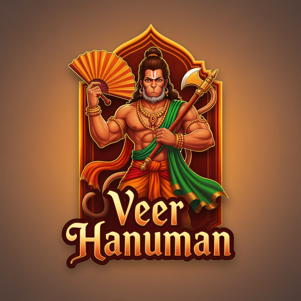 AI Design for VEER HANUMAN SERIAL page ka mujhe uske lie uniqe sa logo chahie bana skte ho kya