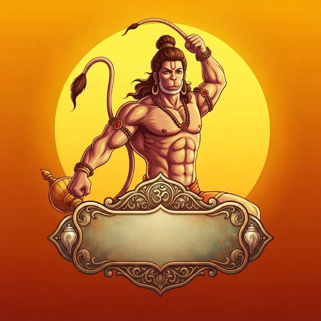 AI Design for VEER HANUMAN SERIAL page ka mujhe uske lie uniqe sa logo chahie bana skte ho kya ye sahi haoi magar isme jo naam hai likha hai vo htado