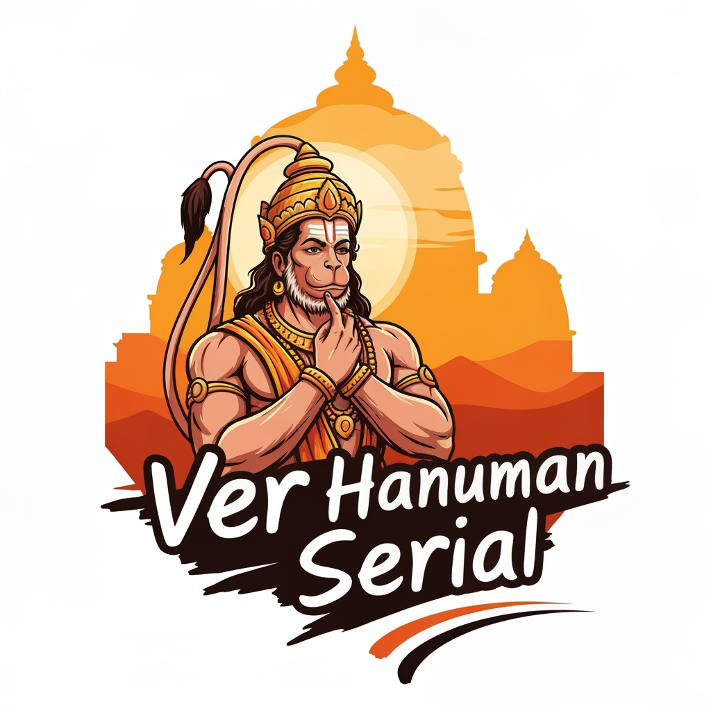 AI Design for veer hanuman serial ye page ka naam hai mujhe niske lie acha sa logo bna kr de