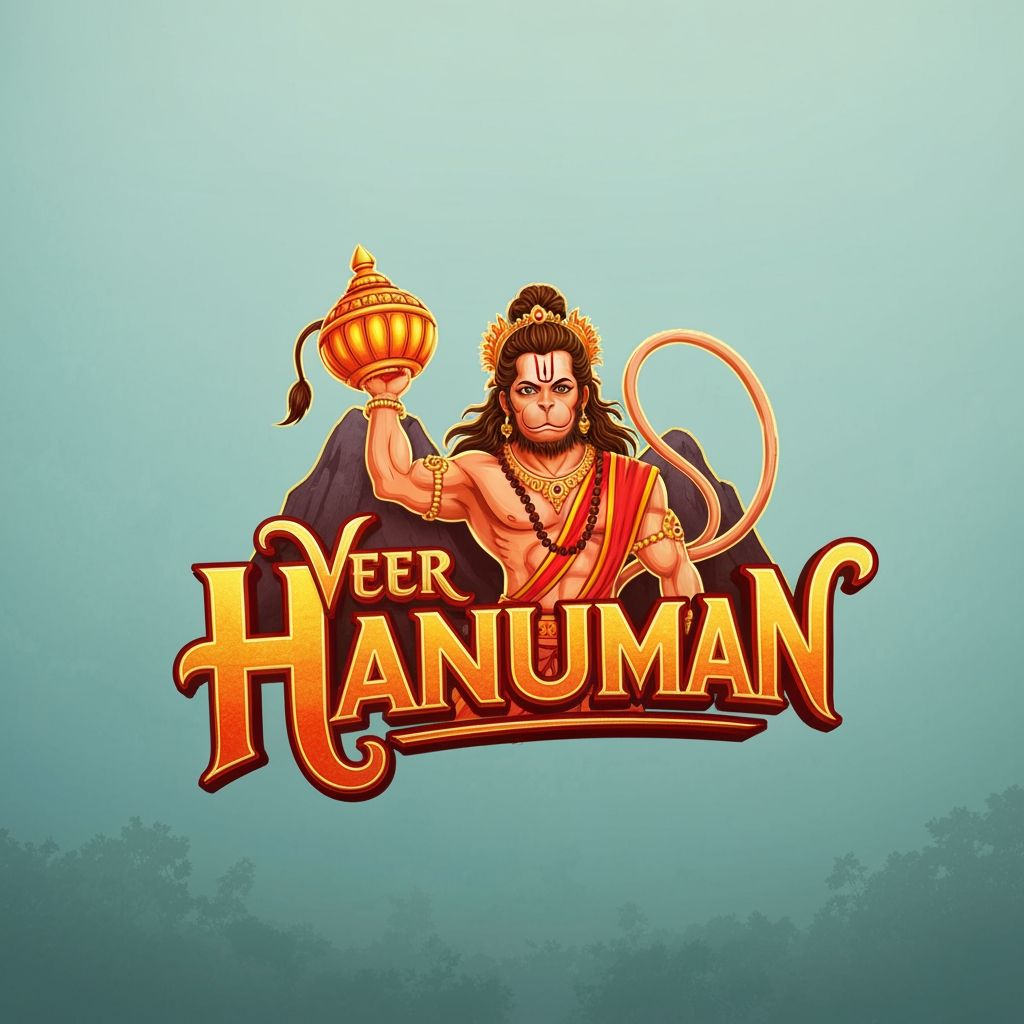 AI Design for veer hanuman serial ye page ka naam hai mujhe niske lie acha sa logo bna kr de