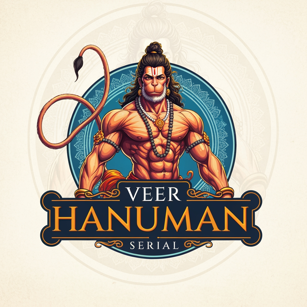 AI Design for veer hanuman serial ye page ka naam hai mujhe niske lie acha sa logo bna kr de