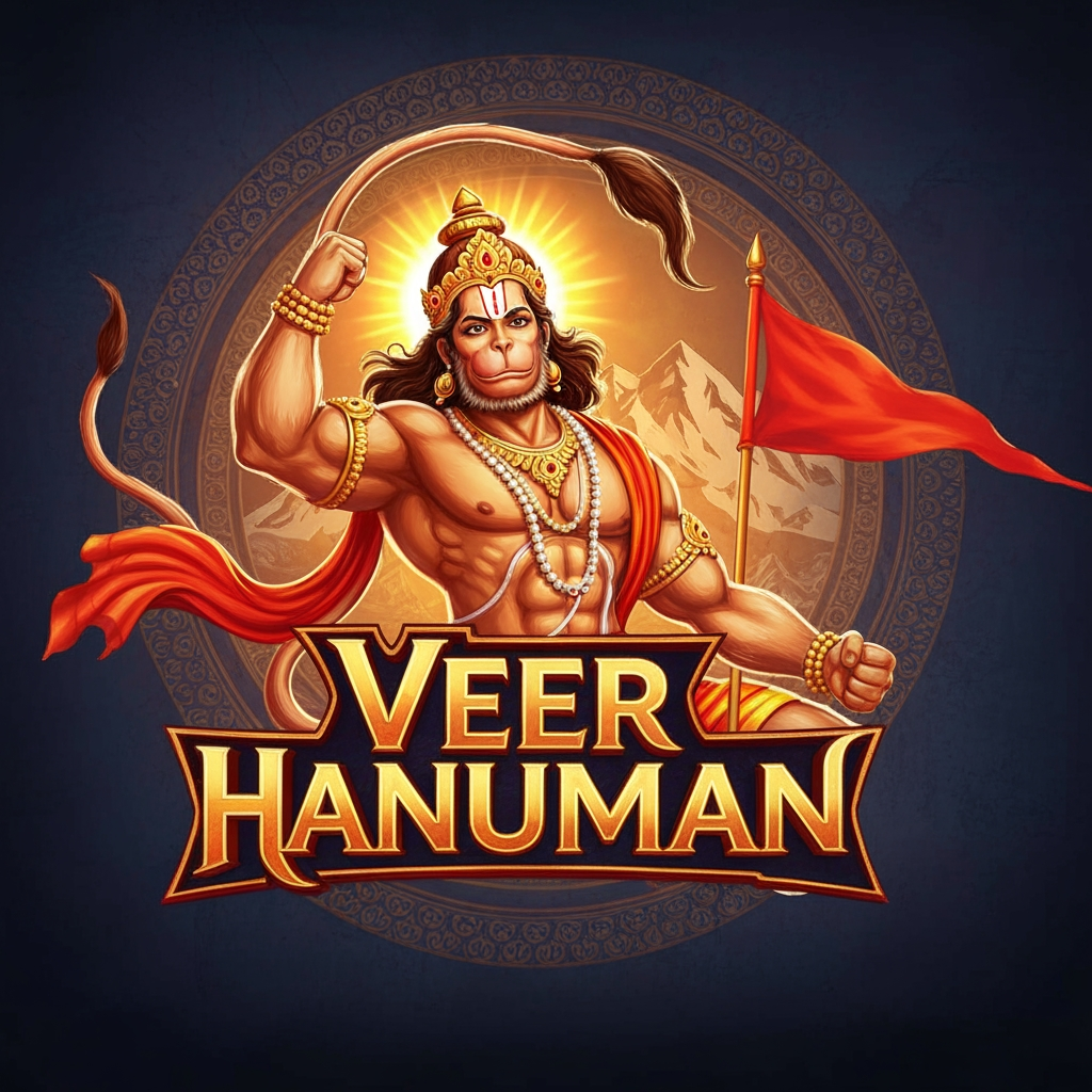 AI Design for veer hanuman serial ye page ka naam hai mujhe niske lie acha sa logo bna kr de
