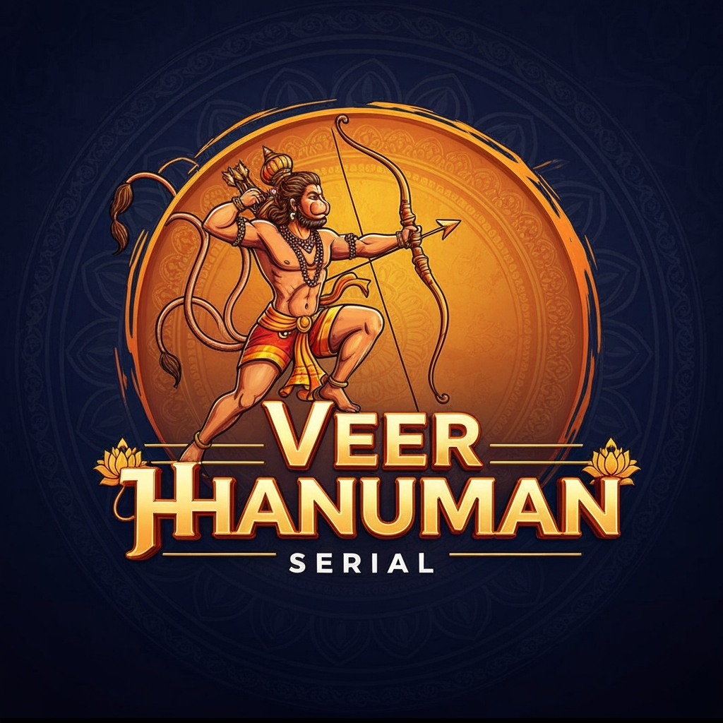 AI Design for veer hanuman serial ye page ka naam hai mujhe niske lie acha sa logo bna kr de