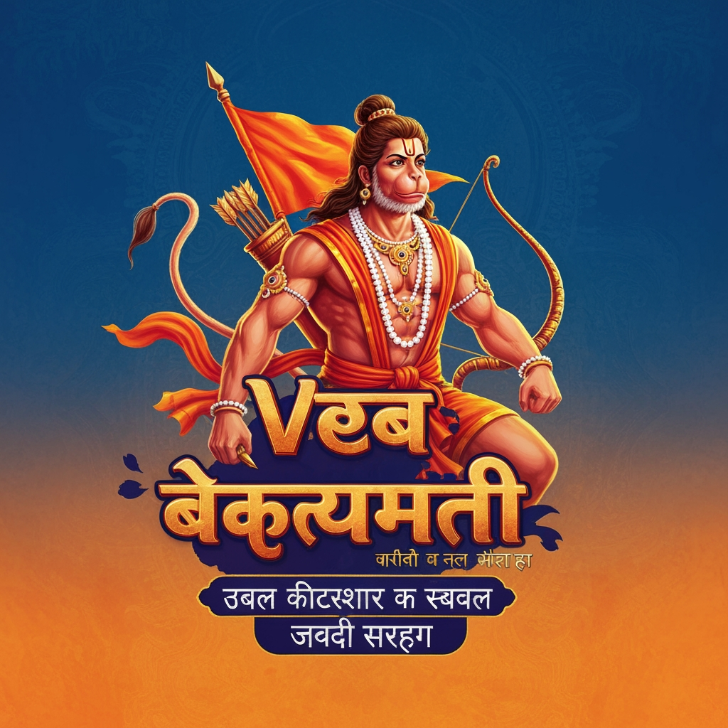 AI Design for veer hanuman serial ye page ka naam hai mujhe niske lie acha sa logo bna kr de
