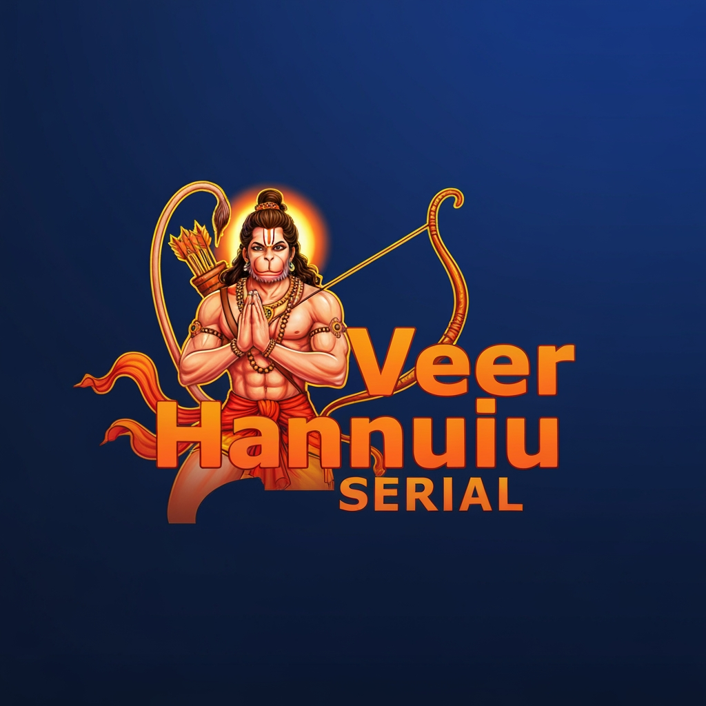 AI Design for veer hanuman serial ye page ka naam hai mujhe niske lie acha sa logo bna kr de