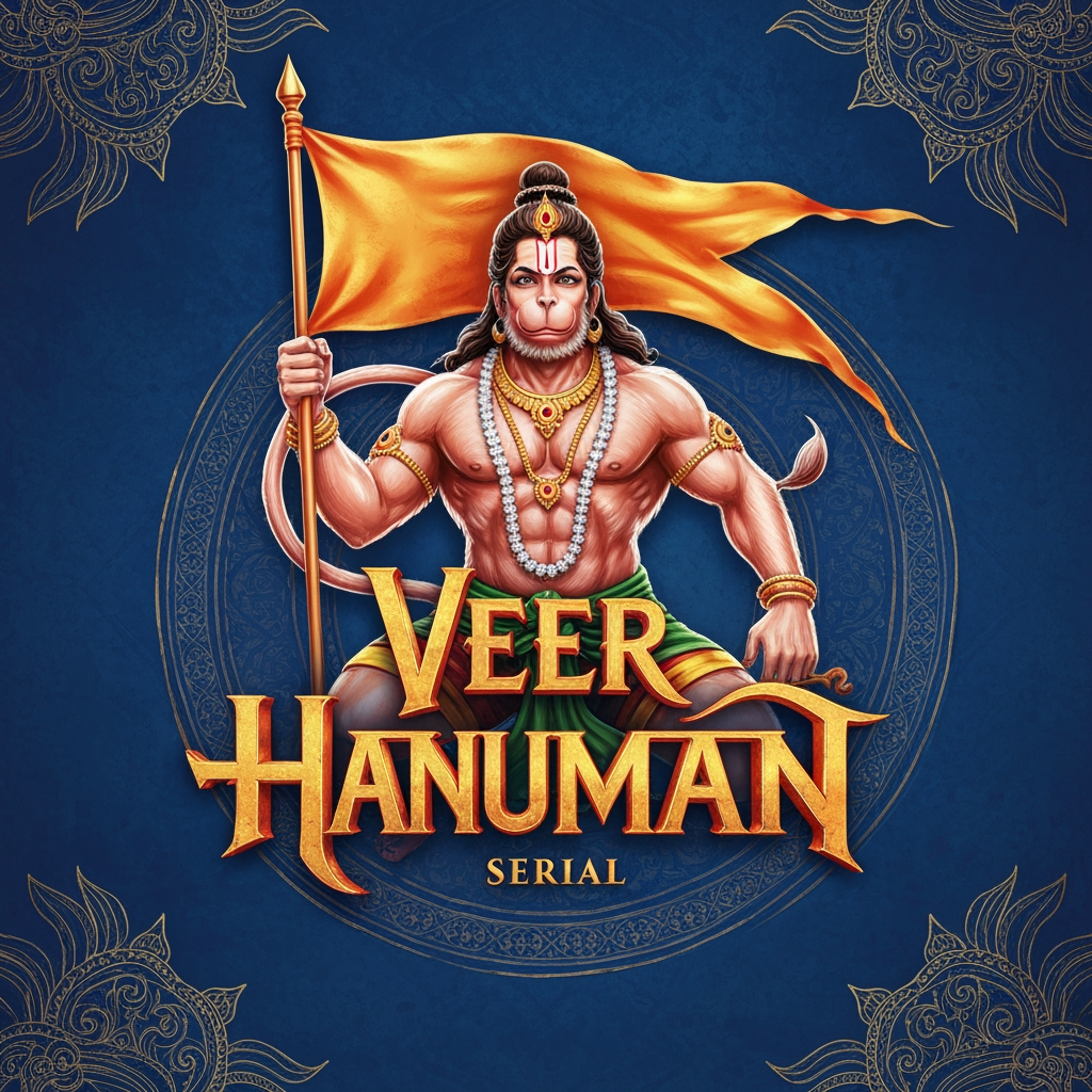 AI Design for veer hanuman serial ye page ka naam hai mujhe niske lie acha sa logo bna kr de