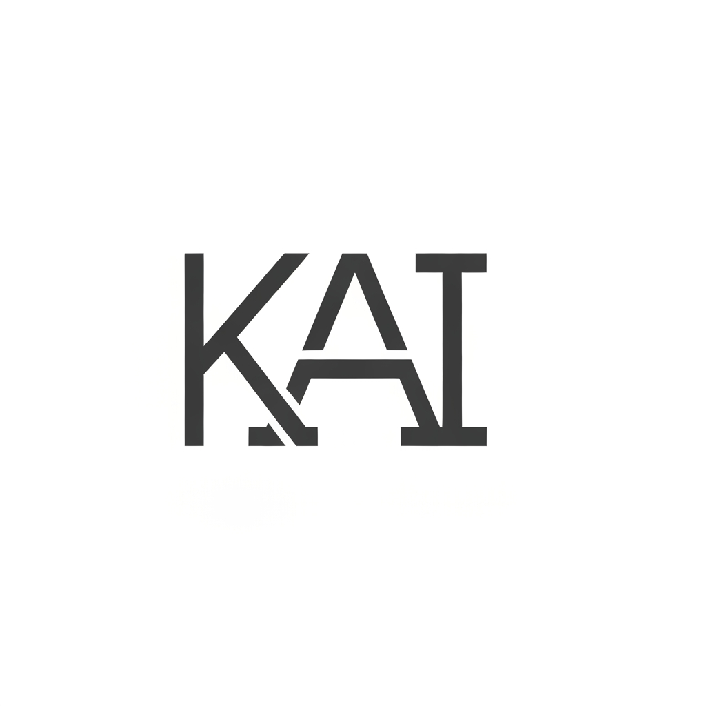 AI Design for create a monogram logo of KAIC
