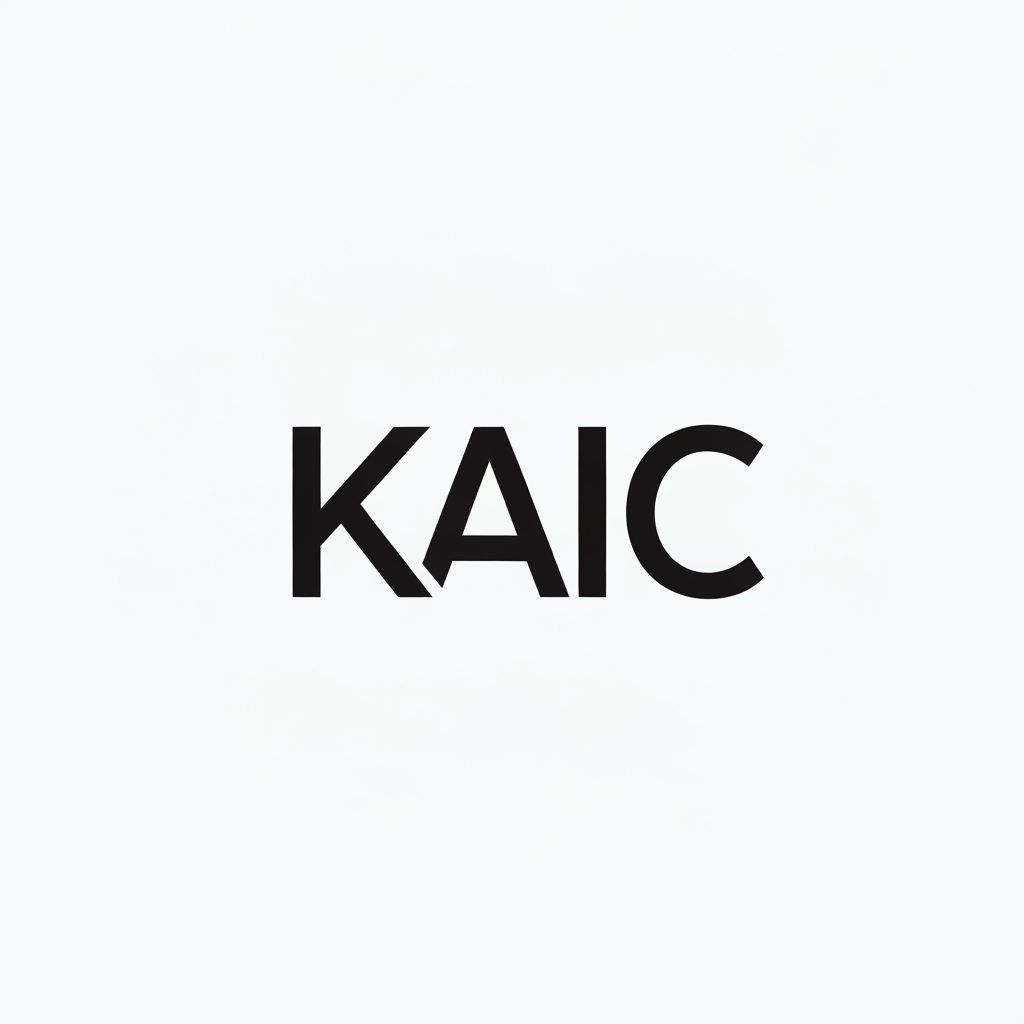 AI Design for create a monogram logo of KAIC
