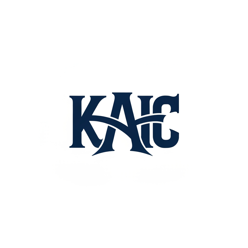 AI Design for create a monogram logo of KAIC