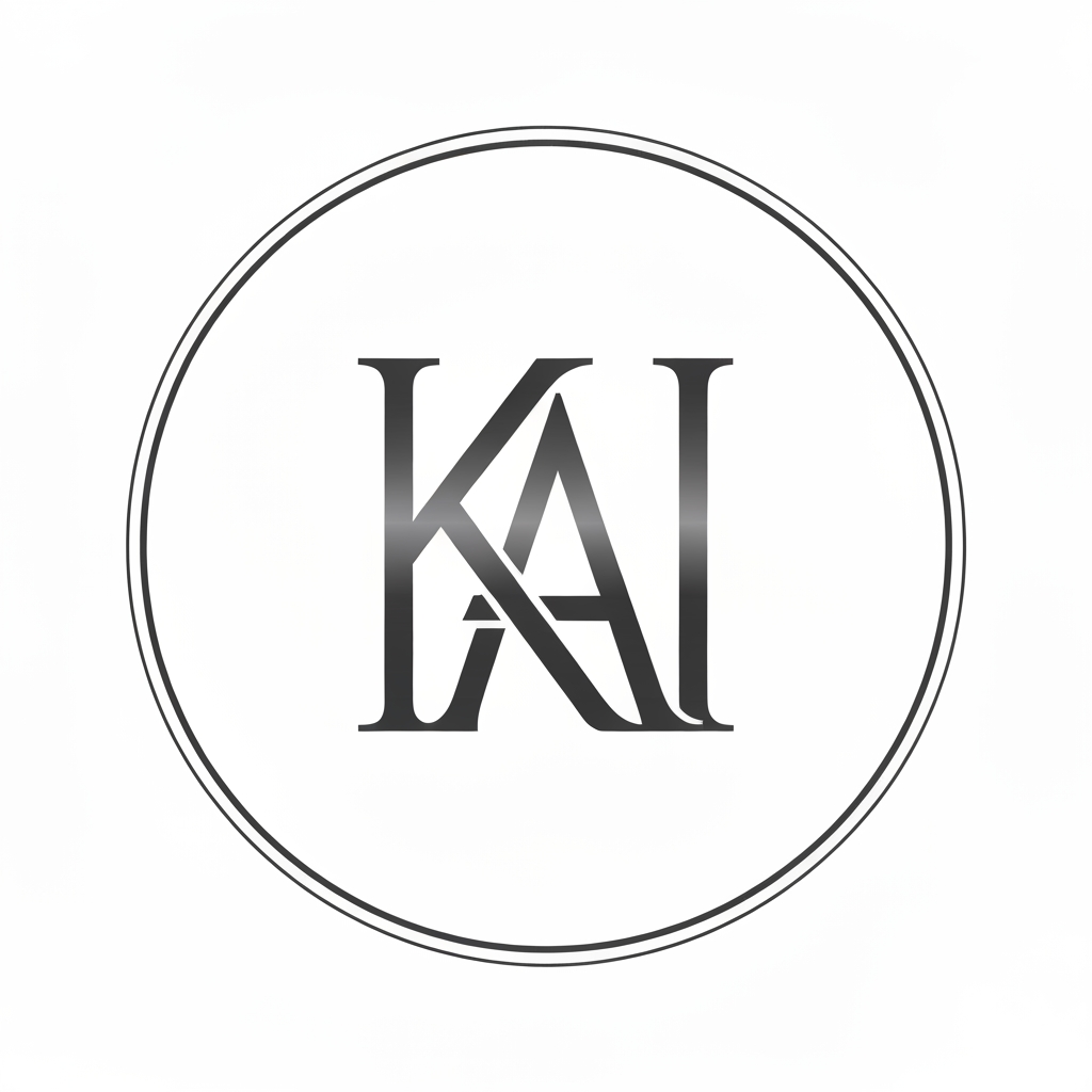 AI Design for create a monogram logo of KAIC