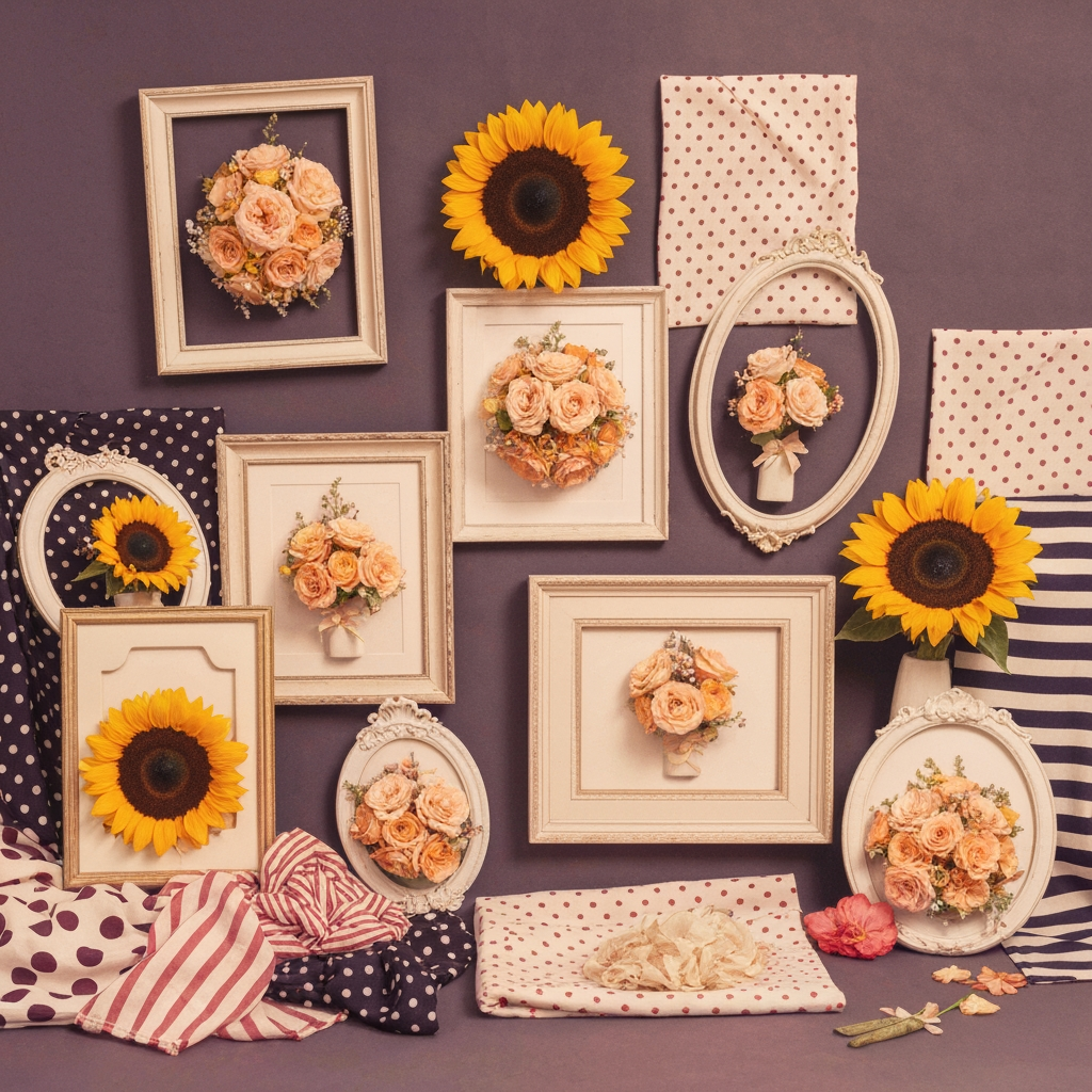 AI Design for Flowers, Frames, Cloths etc..