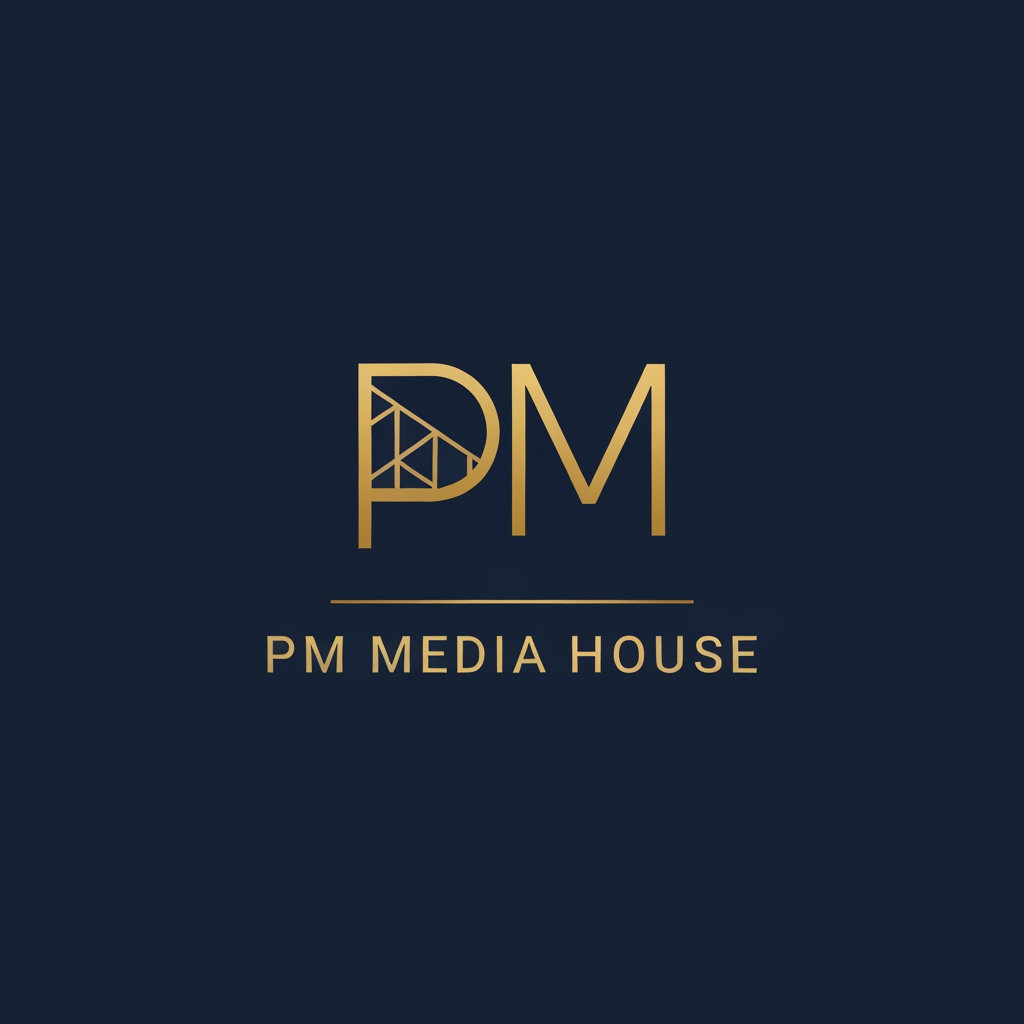 AI Design for I'm planning to start a media agency, but before launching it, I want to create an Instagram podcast page called "PM Media House." I want the brand to have a premium and professional identity, so I'd like to design a high-end logo that reflects quality, creativity, and trust.