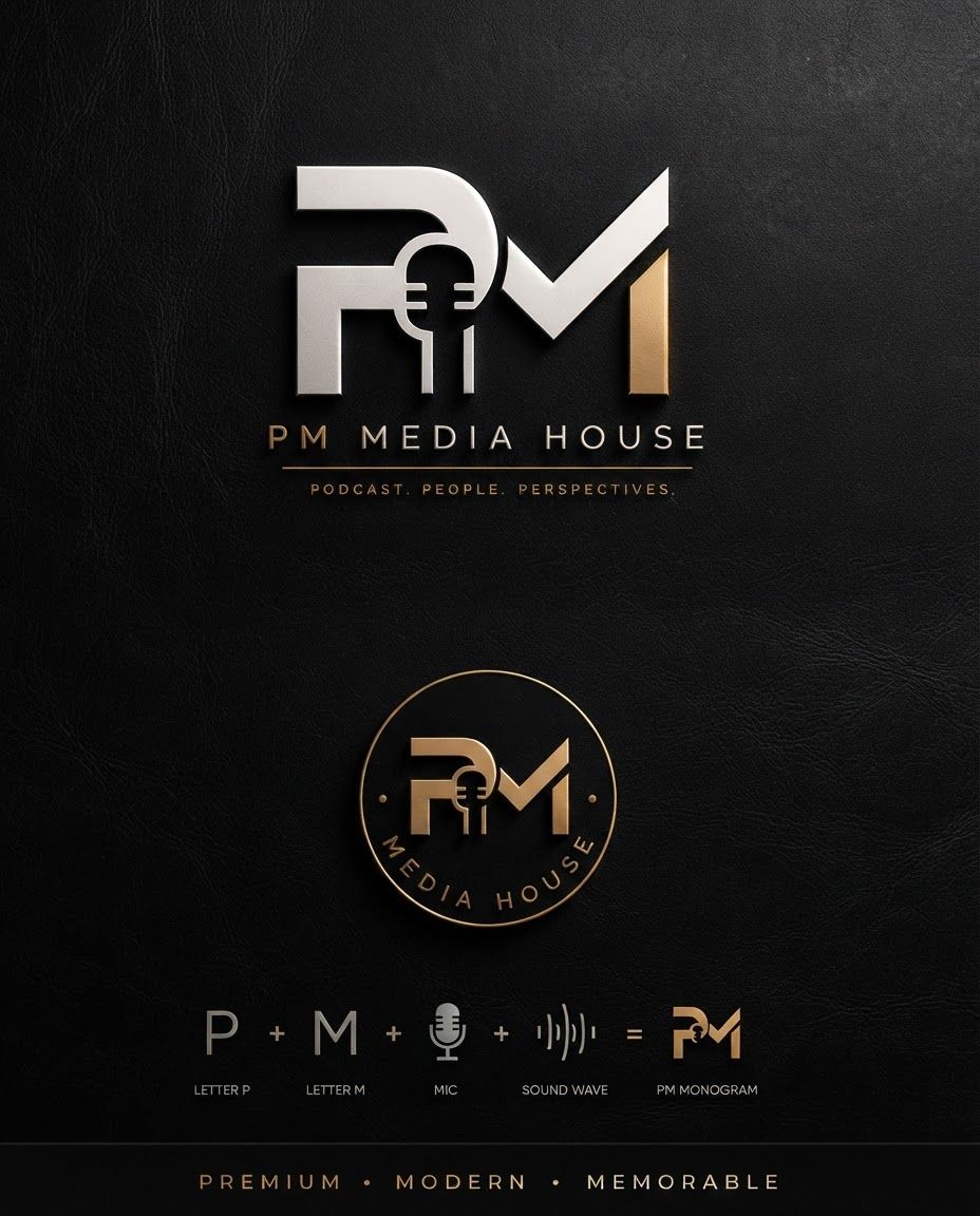 AI Design for Social campaign preview for brand. Portrait campaign visual that feels ready for client approval, clear focal image, cohesive art direction, clean space for copy to be added later, no generated text.
Incorporate the attached brand element reference image (Reference A: brand element "PM Media House") into the composition where natural — preserve the depicted brand element's appearance.
