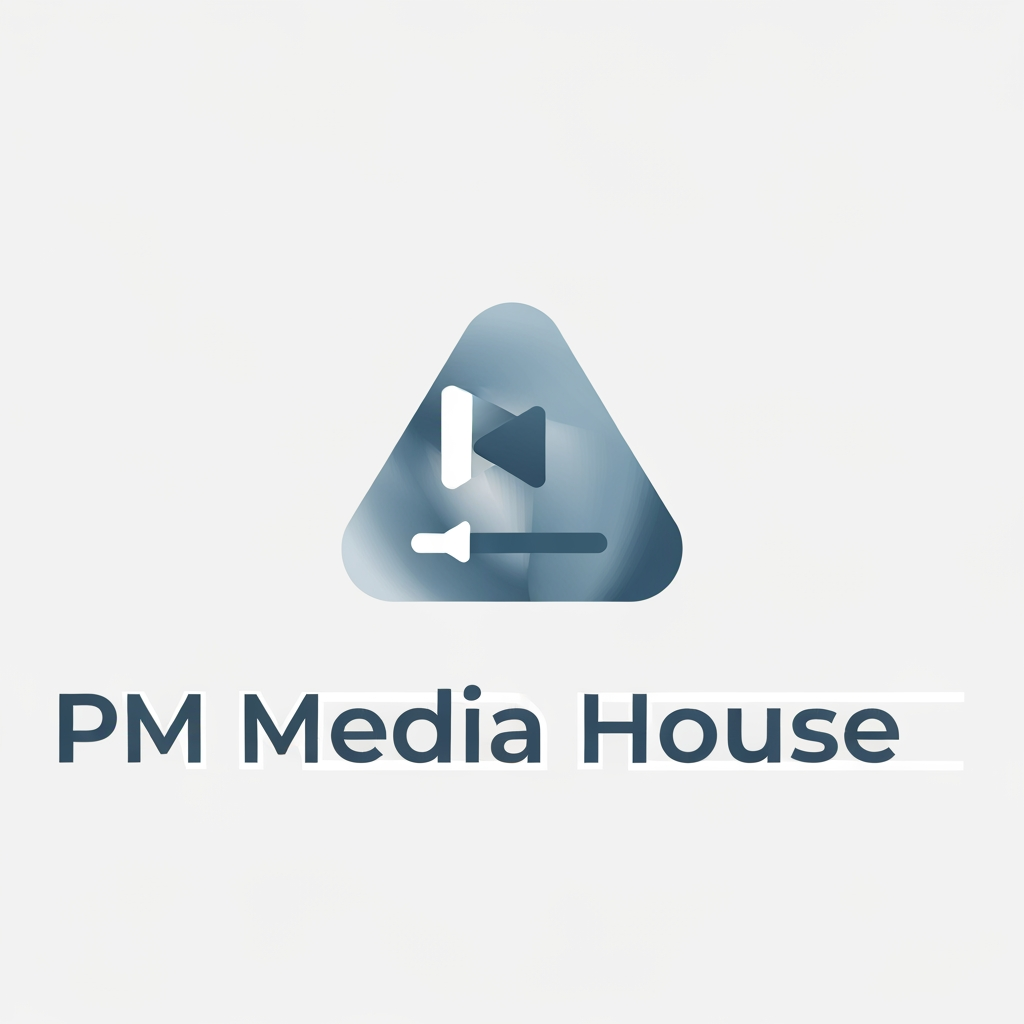 AI Design for I'm planning to start a media agency, but before launching it, I want to create an Instagram podcast page called "PM Media House." I want the brand to have a premium and professional identity, so I'd like to design a high-end logo that reflects quality, creativity, and trust. i need a logo that attacts people