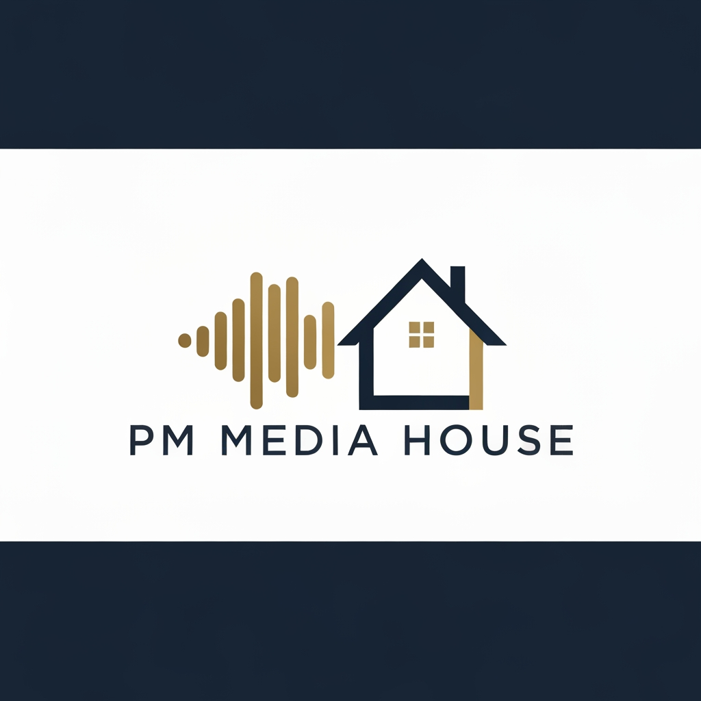 AI Design for I'm planning to start a media agency, but before launching it, I want to create an Instagram podcast page called "PM Media House." I want the brand to have a premium and professional identity, so I'd like to design a high-end logo that reflects quality, creativity, and trust. i need a logo that attacts people