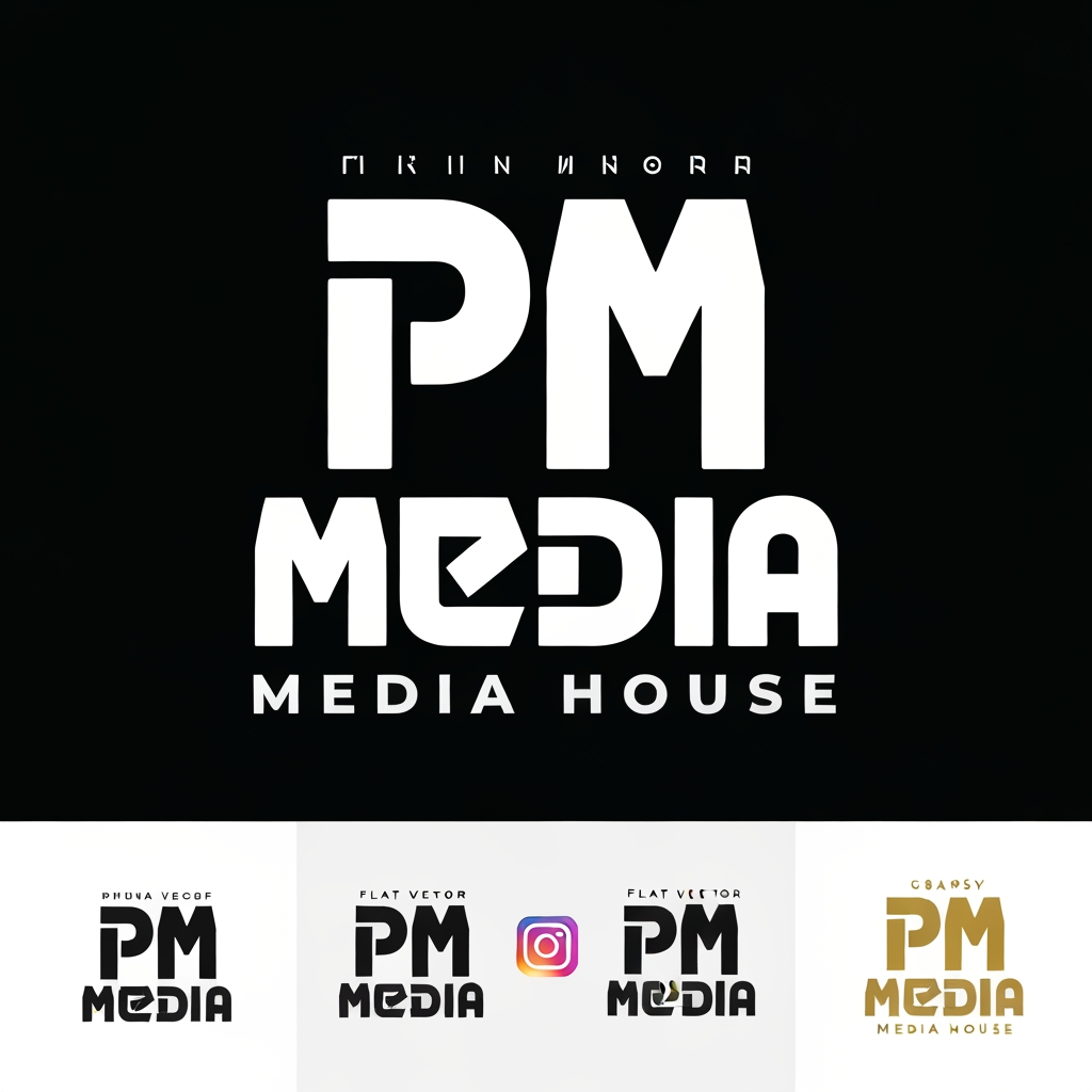 AI Design for Create a premium custom typography logo for a modern media brand named "PM Media House."
Design an iconic, handcrafted wordmark using bold custom lettering with thick geometric shapes, creative letter fusion, and strong visual balance. The typography should feel unique, memorable, and instantly recognizable, as if it belongs to a world-class global brand.
The design should have:
• Custom-designed letters (not based on any existing font)
• Bold, compact, and visually striking typography
• Creative negative space and subtle geometric cuts
• Perfect symmetry and balanced proportions
• A clean vector aesthetic with sharp edges and smooth curves
• A timeless, minimalist, and premium appearance
• A strong brand identity suitable for a media agency, podcast network, and creative production company
Focus on making the lettering itself the hero of the logo. Avoid generic media symbols such as microphones, cameras, headphones, film reels, play buttons, or speech bubbles. The typography alone should communicate confidence, creativity, and professionalism.
Color Palette:
• Matte Black (#0F0F0F)
• Pure White (#FFFFFF)
• Luxury Metallic Gold (#C8A95A) for premium mockups
Background:
Solid matte black.
Deliverables:
• Primary wordmark
• Standalone "PM" monogram
• Black version
• White version
• Gold foil version
• Flat vector version
• Transparent background
• Instagram profile icon
• Premium branding mockup
Style Keywords:
Luxury branding, custom typography, geometric lettering, modern minimalism, Swiss-inspired design, iconic wordmark, premium vector logo, editorial branding, creative agency identity, timeless design, award-winning logo, brand identity system.
Quality:
Ultra-clean vector, scalable, highly original, professional branding presentation, 8K, Behance-worthy, Dribbble showcase quality.