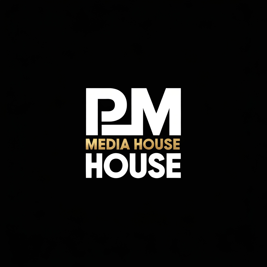 AI Design for Design a premium custom typography logo for "PM Media House" inspired by the bold, compact, and iconic style of classic fast-food brand wordmarks, but create a completely original design without copying any existing logo.
Style:
• Bold custom lettering
• Thick geometric typography
• Letters creatively connected
• Compact badge composition
• Modern and premium
• Minimal but memorable
Requirements:
• The words "PM" should be the main focus.
• "MEDIA HOUSE" should be integrated naturally beneath or inside the composition.
• Use custom-designed letters instead of existing fonts.
• Create a balanced, symmetrical layout with strong visual impact.
• Make the logo look like an iconic global brand.
Color Palette:
• Matte Black
• White
• Metallic Gold (optional premium version)
Background:
Solid black.
Avoid:
• Microphone
• Camera
• Play button
• Film reel
• Headphones
• Stock icons
• Copyrighted elements
• Any resemblance to Burger King or other existing logos
Deliverables:
• Main logo
• Monogram version
• Flat vector
• Gold foil mockup
• Instagram profile version
• Transparent background
Style keywords:
Bold typography, geometric lettering, premium branding, iconic wordmark, minimalist badge, luxury identity, custom type design, high-end media brand.