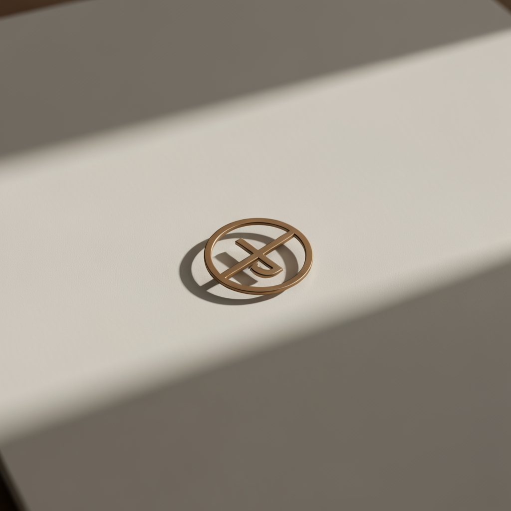 AI Design for Premium logo presentation mockup concept for Brand identity for my personal brand. Logo or brand mark displayed on a clean neutral surface with subtle depth, refined shadow, precise alignment, elegant design-studio presentation, no extra readable text.